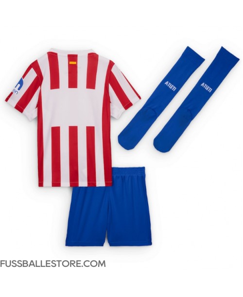 Günstige Atletico Madrid Heimtrikotsatz Kinder 2025-26 Kurzarm (+ Kurze Hosen) Günstige Atletico Madrid Heimtrikotsatz Kinder 2025-26 Kurzarm (+ Kurze Hosen)